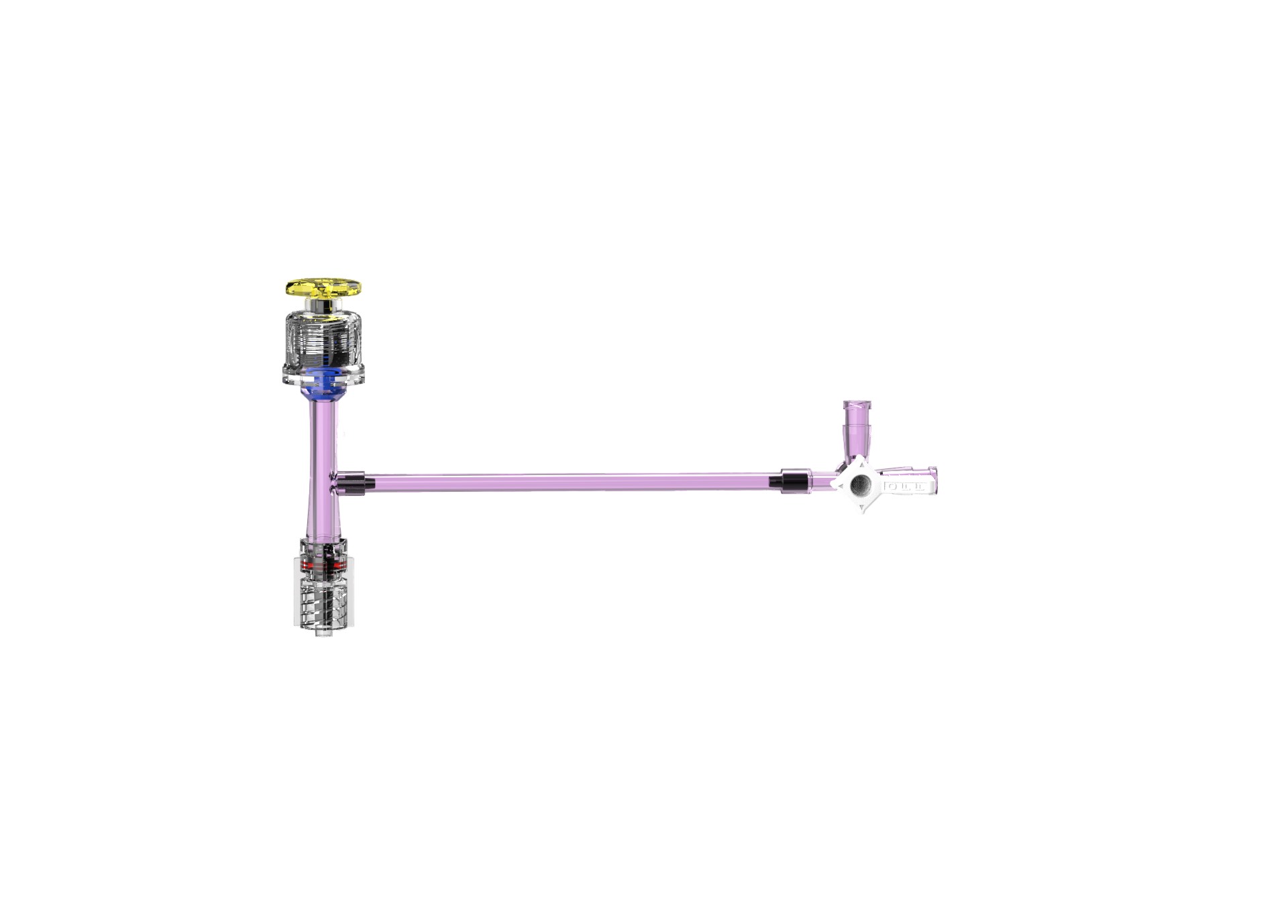 튜빙 연결 푸시형 T 밸브